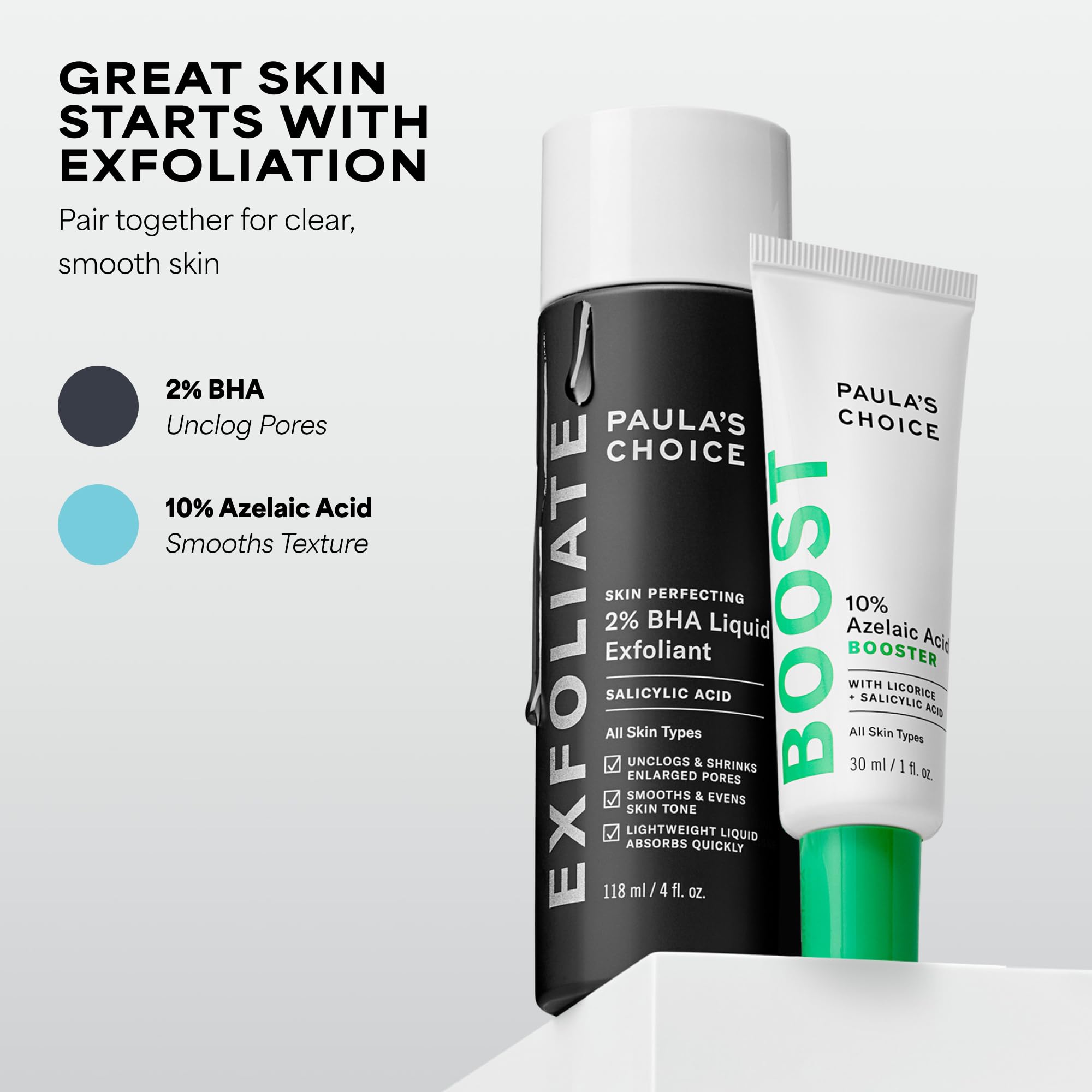 Paula's Choice BOOST 10% Azelaic Acid Booster Cream Gel, 1 Fl Oz
