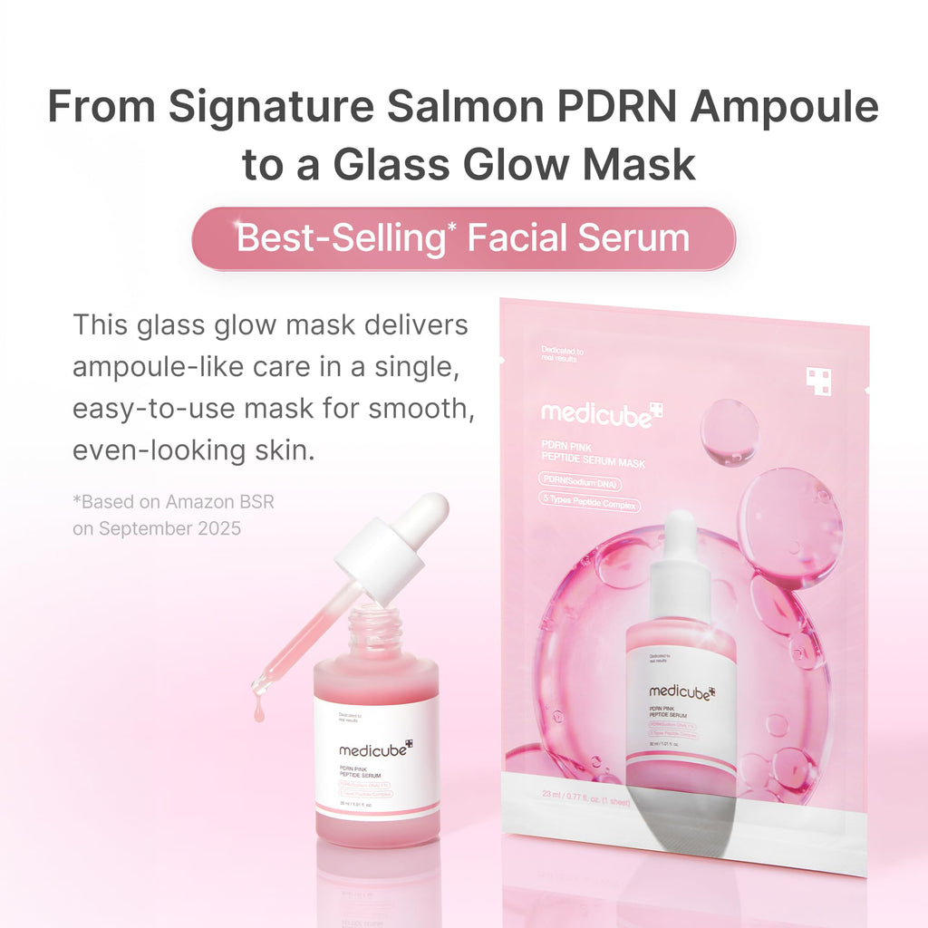 medicube PDRN Pink Peptide Ampoule Sheet Mask 10EA