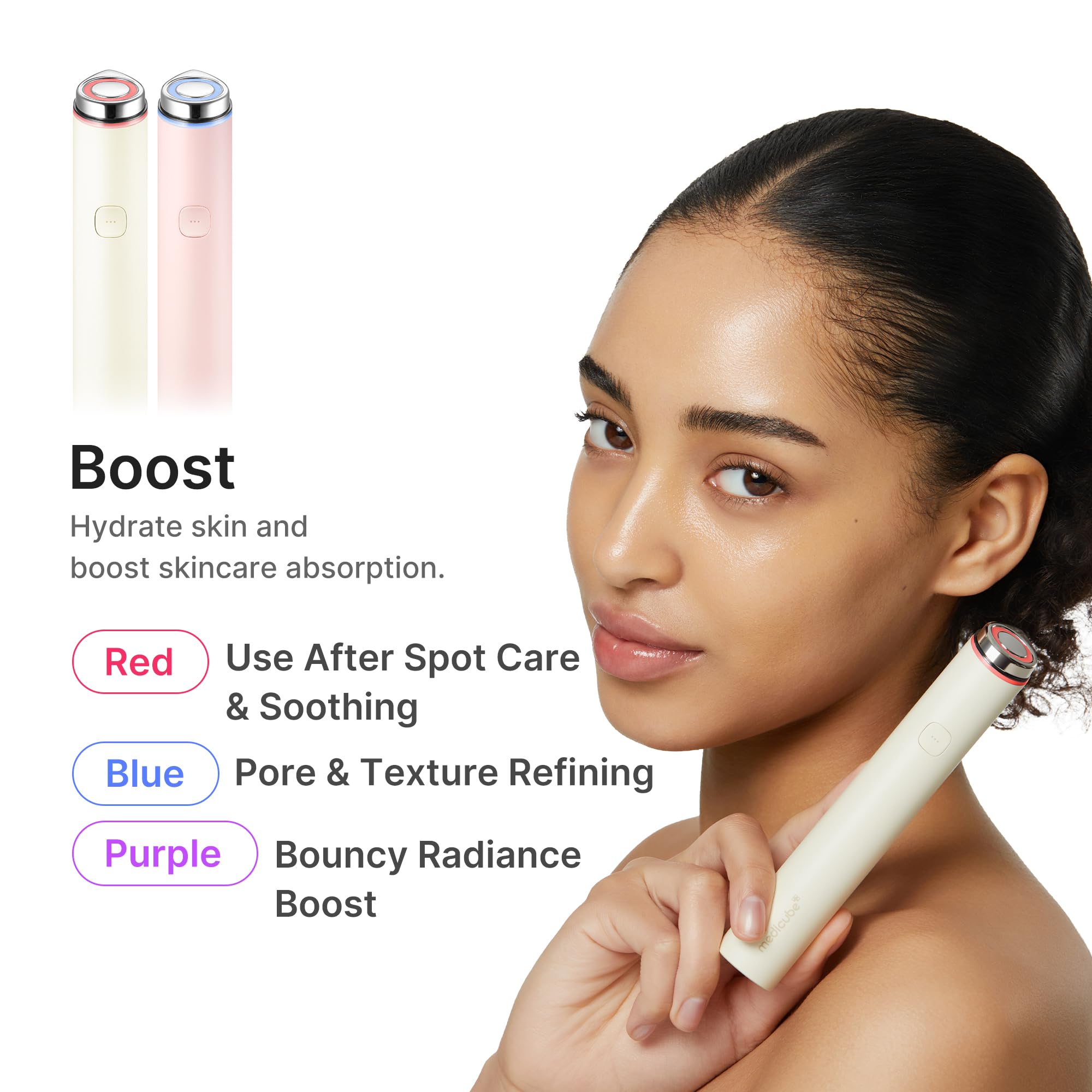 medicube Mini Booster Pro Plus Full Facial Device Set - Glow Boost, Beige