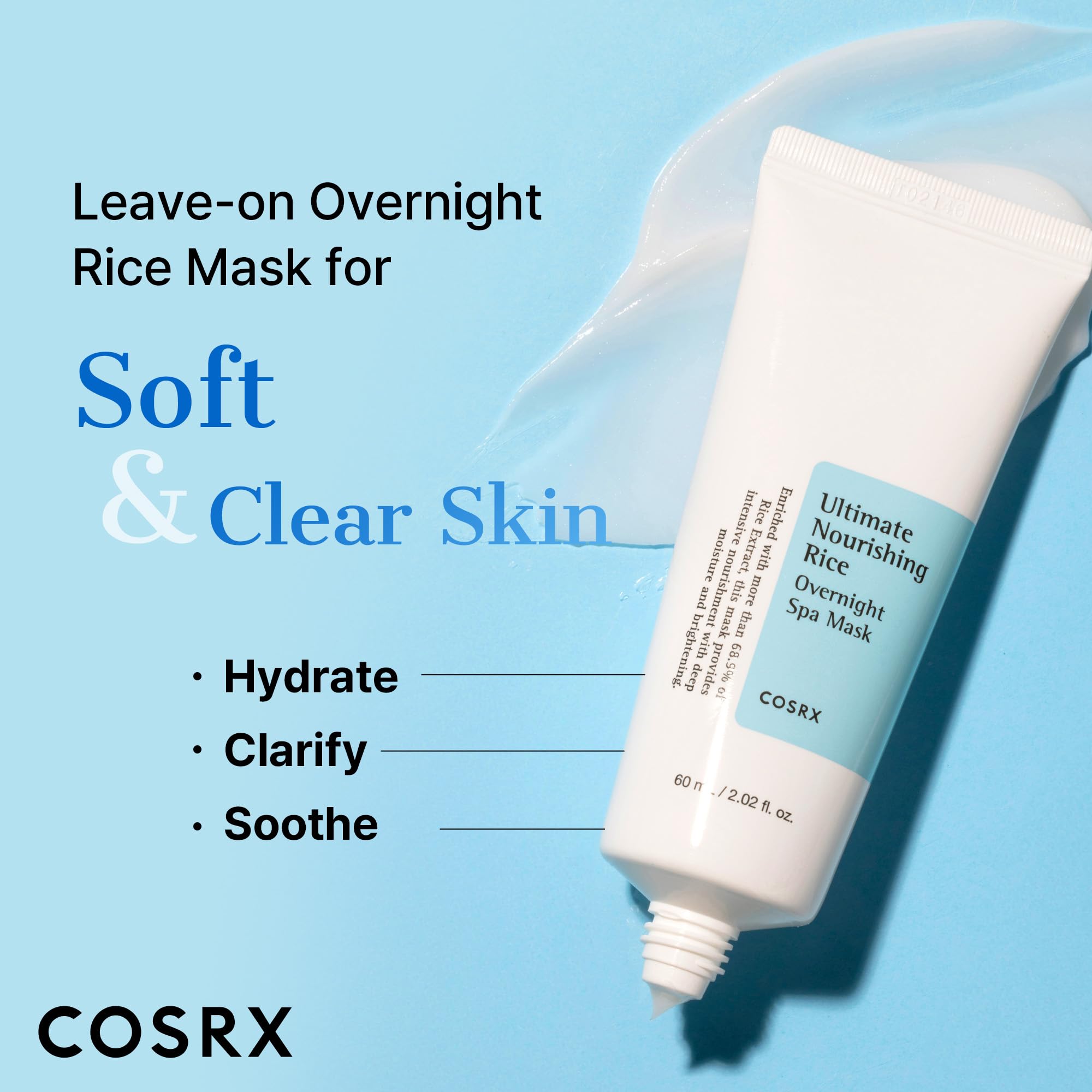 COSRX PDRN Exosome Overnight Face Mask, Korean Glass Skin Glow, 1.69 fl oz | +123% Hydration, Instant Glow, Glass Skin Finish, Elasticity & Firmness, PDRN Exosome Overnight Face Mask, Korean Skin Care