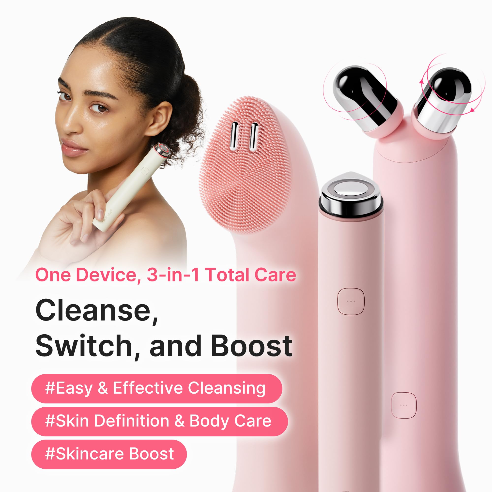 medicube Mini Booster Pro Plus Full Facial Device Set - Glow Boost, Beige