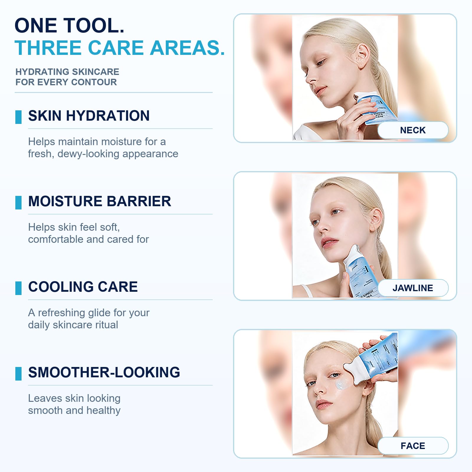 OGANA CELL PDRN Neck Cream For Lifting & Firming,Gua Sha Cream With Neck Massager For Contour Care Including Jawline & Neck, Extra Large Size For Long-Term Use With Korean Skincare 4.05 fl.oz