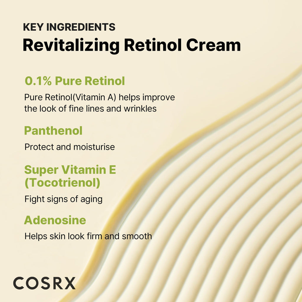 COSRX Retinol 0.1% Cream, Anti-Aging Eye & Neck Cream (0.67 fl.oz)