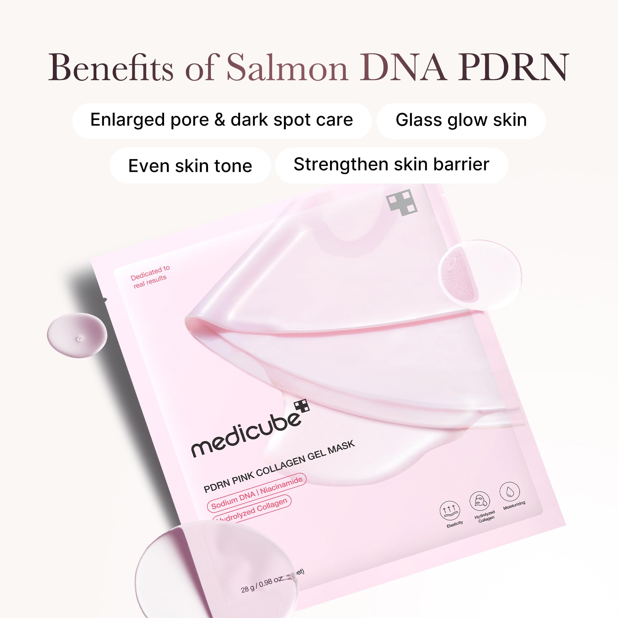 medicube PDRN Jelly Duo - PDRN Collagen Gel Mask and Gel Toner Pad