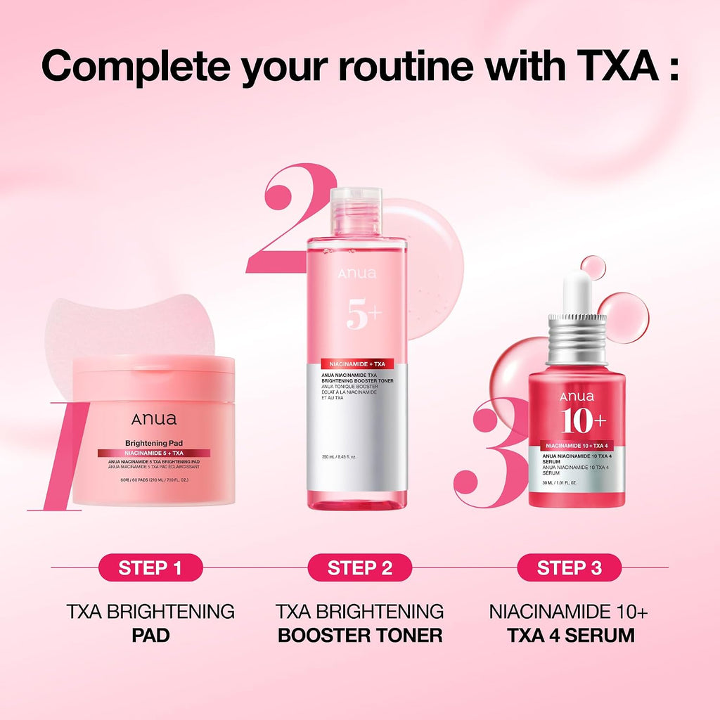 Anua Niacinamide 10 + TXA 4 Serum, Korean Skincare, 1.01 fl.oz | Dark Spot Care, Hyaluronic Acid, Tranexamic Acid, Lightweight & Hydrating All-in-One Daily Facial Serum for Glass Skin
