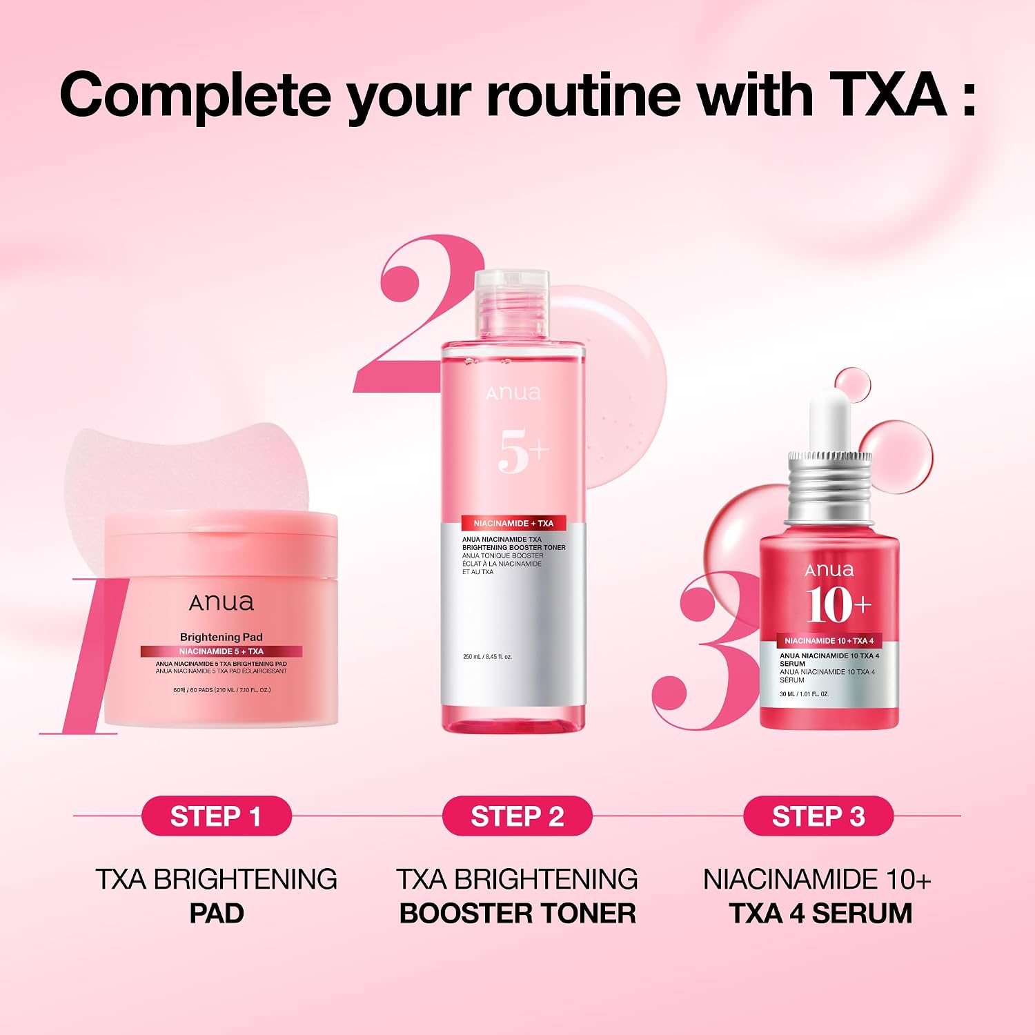 Anua Niacinamide 10 + TXA 4 Serum, Korean Skincare, 1.01 fl.oz | Dark Spot Care, Hyaluronic Acid, Tranexamic Acid, Lightweight & Hydrating All-in-One Daily Facial Serum for Glass Skin