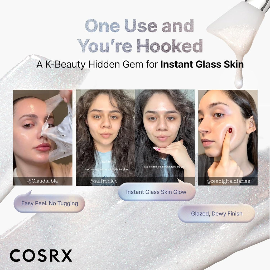 COSRX PDRN Exosome Overnight Face Mask, Korean Glass Skin Glow, 1.69 fl oz | +123% Hydration, Instant Glow, Glass Skin Finish, Elasticity & Firmness, PDRN Exosome Overnight Face Mask, Korean Skin Care