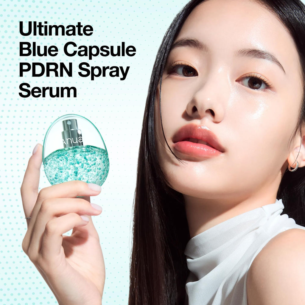 Anua PDRN Collagen Glow Facial Serum Spray, 3.38 fl oz | Hydrating Face Mist, Hyaluronic Acid, dewy glass finish, All Skin Types, Instant Plumping, Firming Care, Korean Skincare