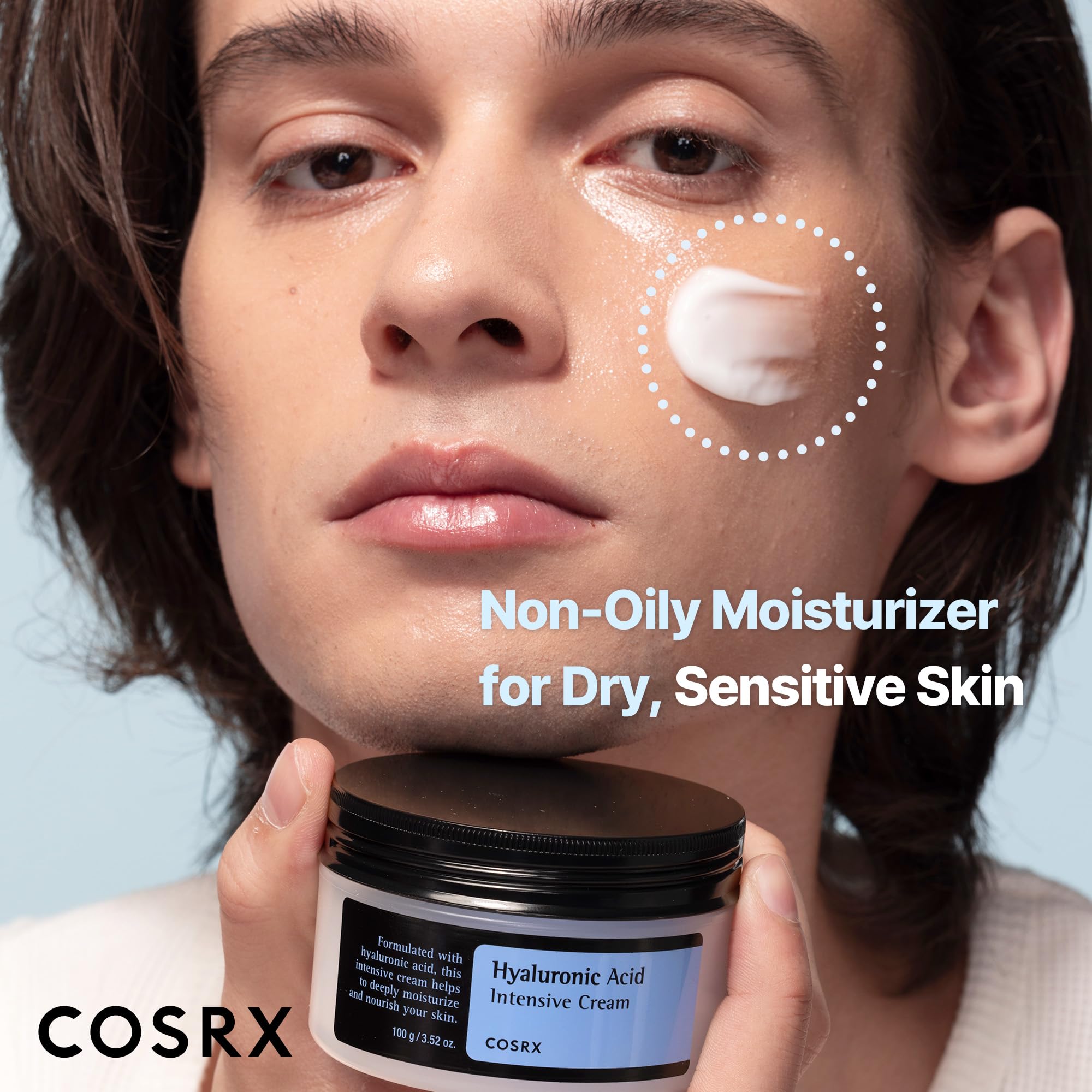 COSRX Hyaluronic Acid Cream, Daily Moisturizer for Sensitive Skin, 3.52 oz