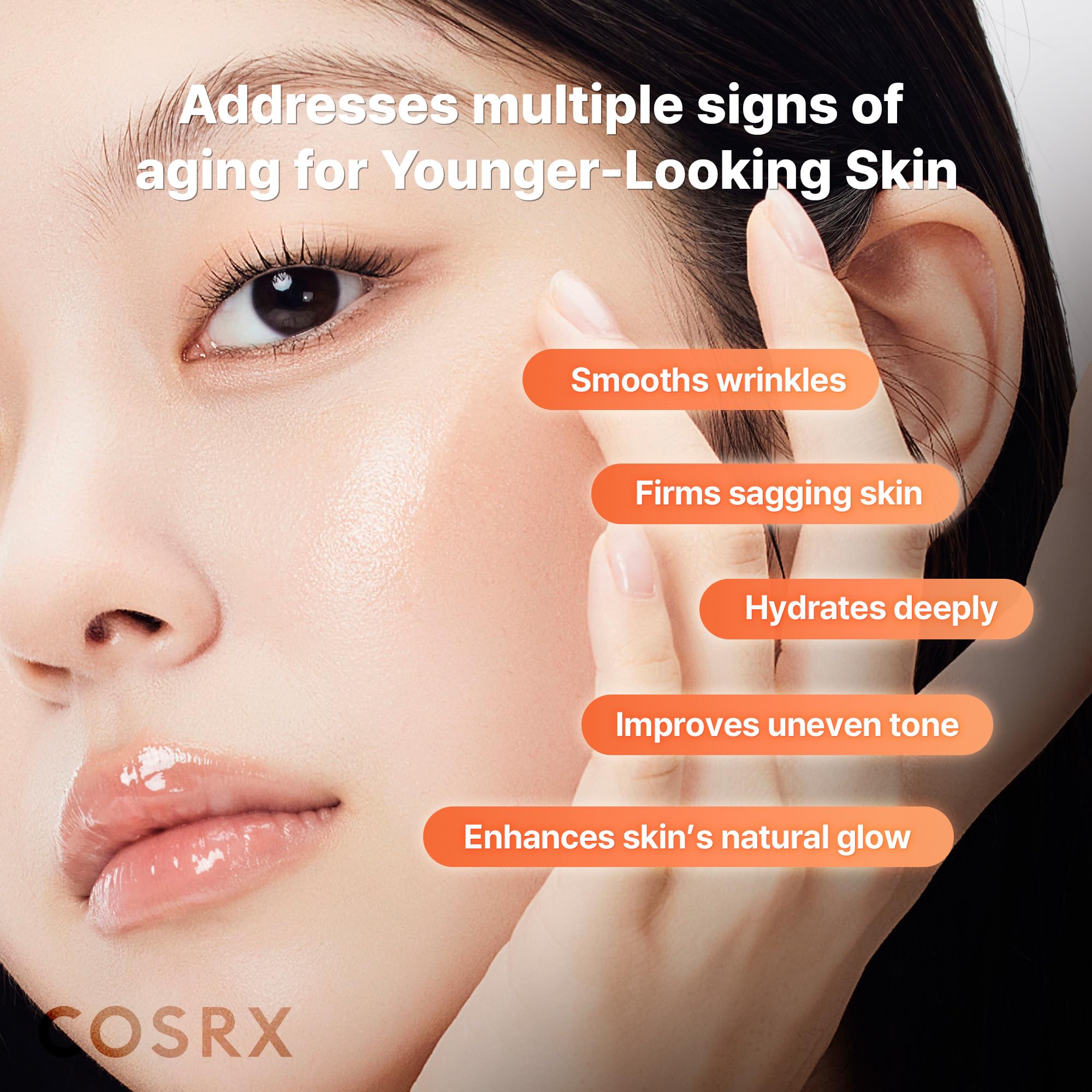 COSRX 5 PDRN Collagen Serum, Anti-aging, Glass Skin & Plumping, 3.38 fl oz