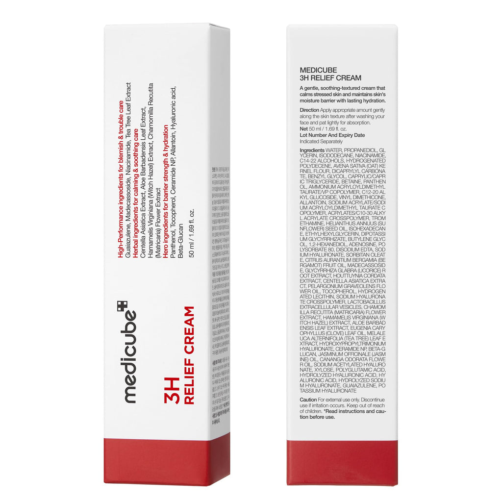 medicube 3H Daily Relief Cream for All Skin Types & After Spot Care