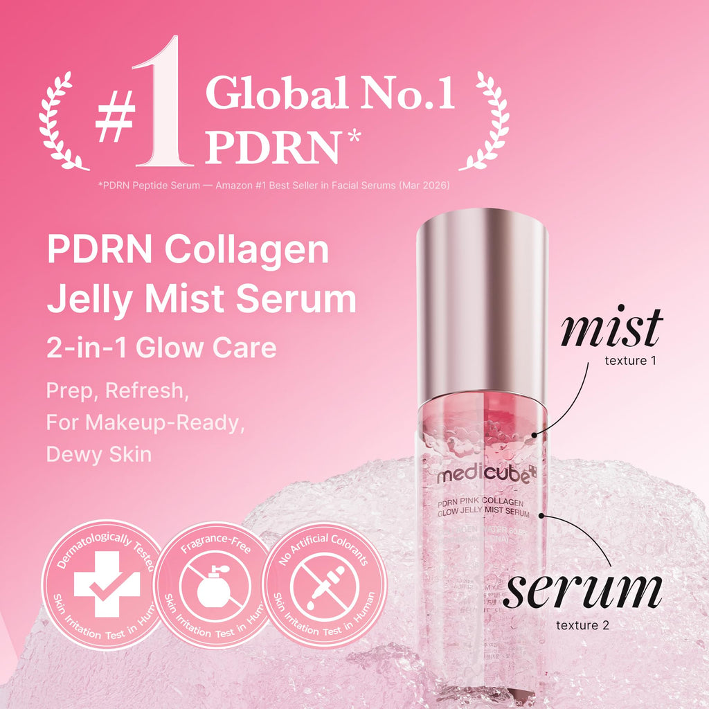 medicube Jelly Mist Serum with Pink PDRN Collagen, 2.02 fl.oz
