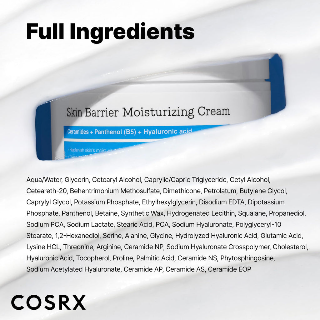COSRX 7X Ceramide Moisturizer for Face, Barrier Repair Face Cream, 2.7oz | Family Face Moisturizer for Dry & Sensitive Skin, Korean Face Moisturizer, Korean Skin Care