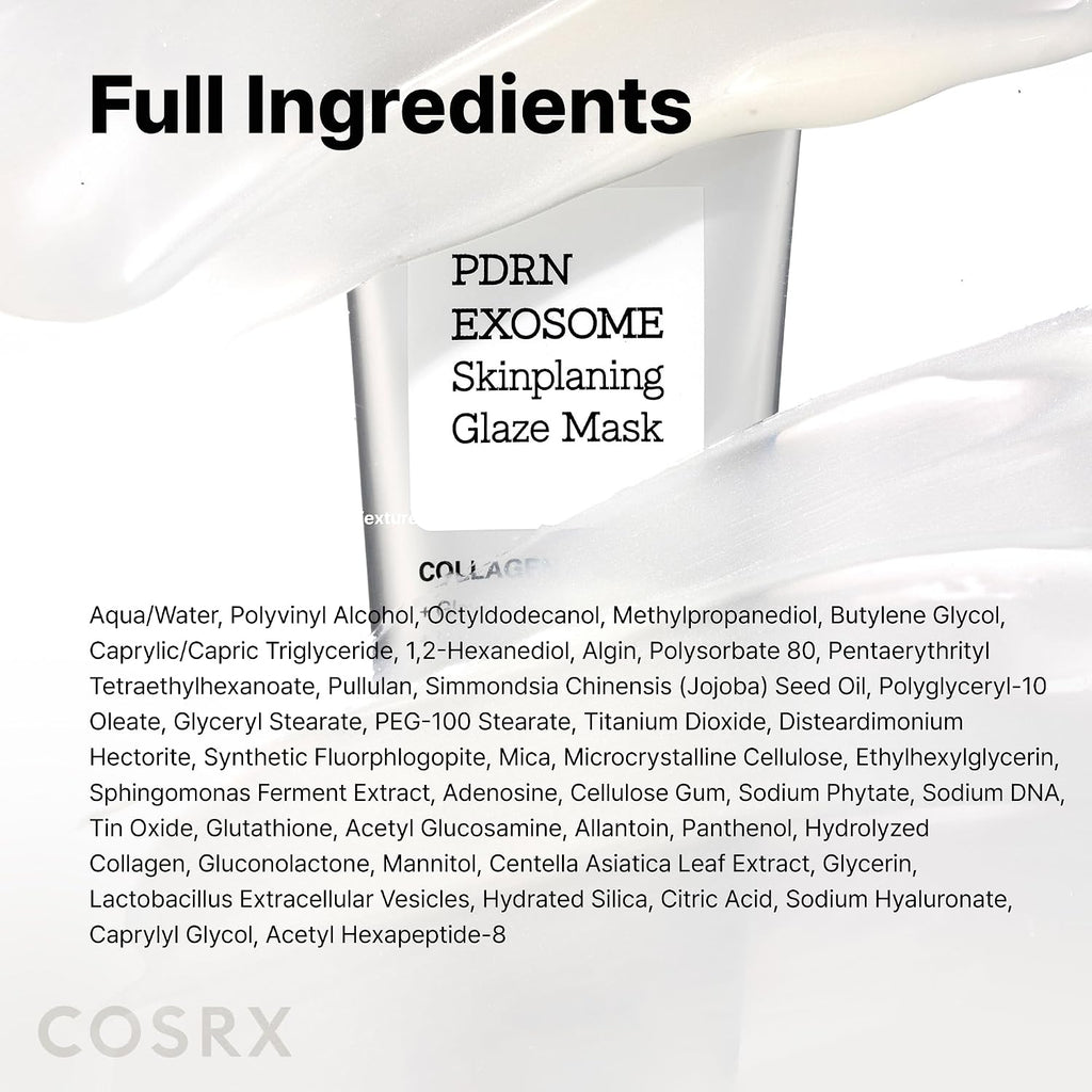 COSRX PDRN Exosome Overnight Face Mask, Korean Glass Skin Glow, 1.69 fl oz | +123% Hydration, Instant Glow, Glass Skin Finish, Elasticity & Firmness, PDRN Exosome Overnight Face Mask, Korean Skin Care