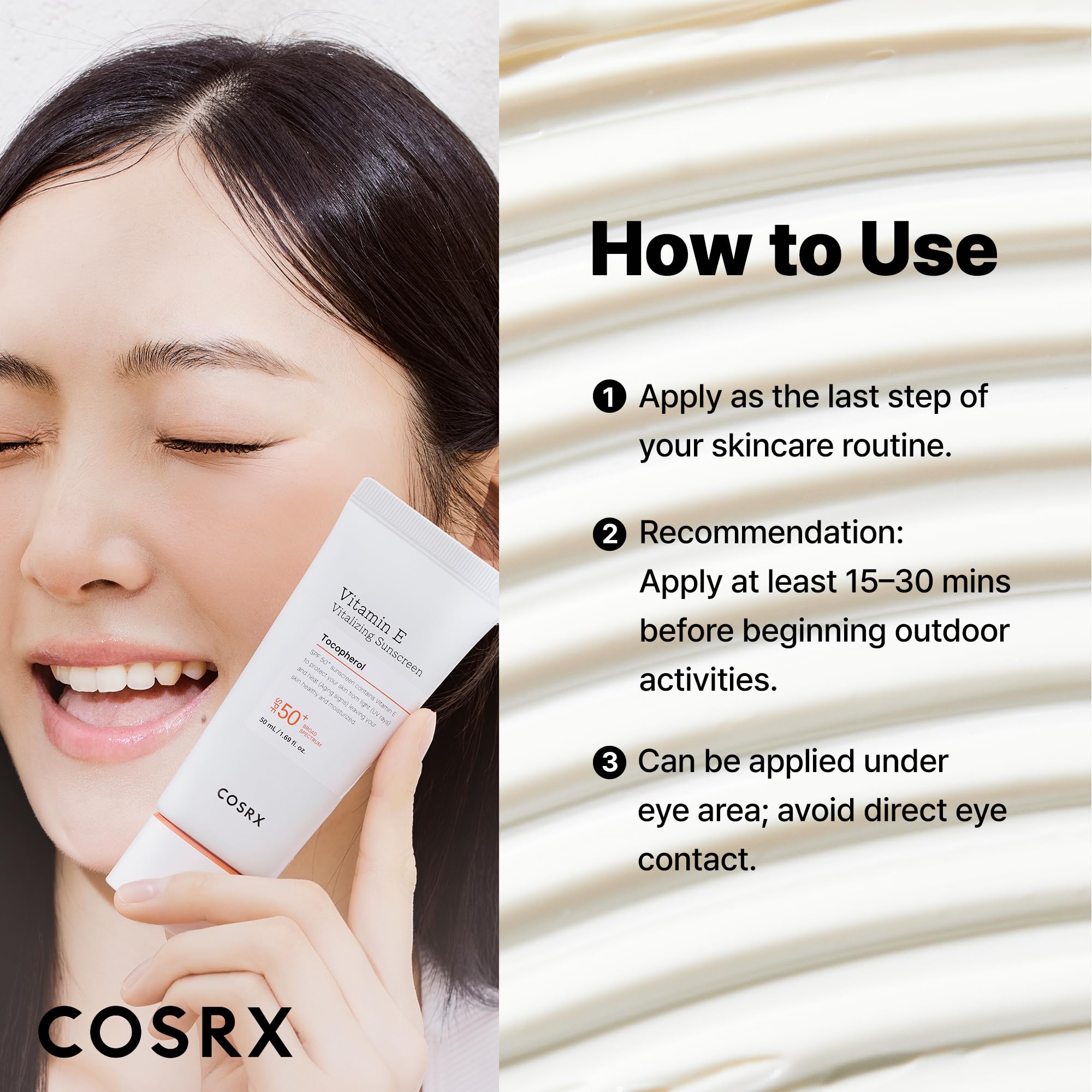 COSRX Airy-Light Clear Sunscreen Stick with Vitamin E&C, SPF 50, 0.67 oz | Korean Suncreen Stick Suncare Sunblock, Lightweight, No White Cast, Water resistant, Oil Control Matte Sunscreen for Face