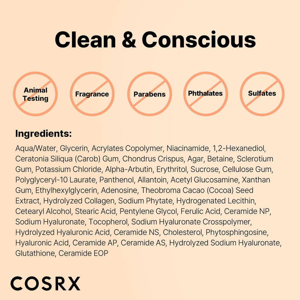 COSRX The Alpha-Arbutin Discoloration Care Hydrogel Face Masks (3EA)