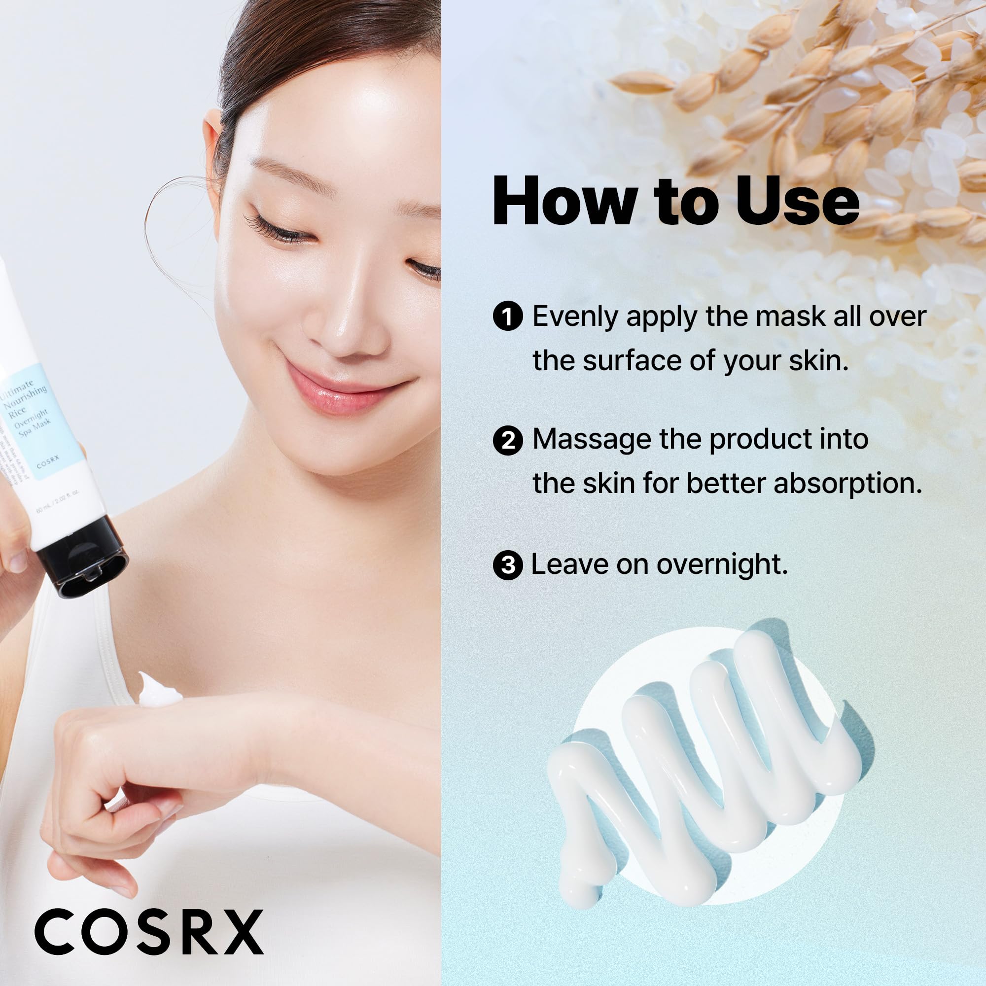 COSRX PDRN Exosome Overnight Face Mask, Korean Glass Skin Glow, 1.69 fl oz | +123% Hydration, Instant Glow, Glass Skin Finish, Elasticity & Firmness, PDRN Exosome Overnight Face Mask, Korean Skin Care