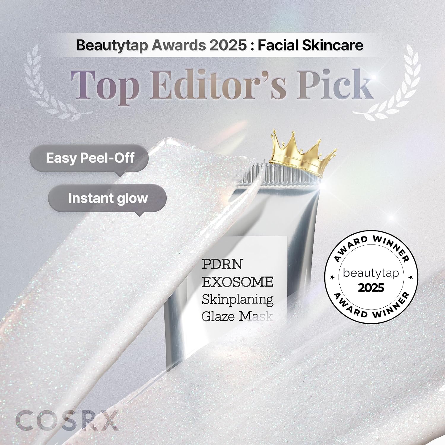 COSRX PDRN Exosome Overnight Face Mask, Korean Glass Skin Glow, 1.69 fl oz | +123% Hydration, Instant Glow, Glass Skin Finish, Elasticity & Firmness, PDRN Exosome Overnight Face Mask, Korean Skin Care