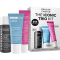 Paula's Choice The Iconic Trio Kit with SPF 50, 2% BHA & Gloss Lip Balm | Travel Size SPF 50 Sunscreen Moisturizer, 2% BHA Liquid Exfoliant & Peptide Gloss Balm, Glow & Lip Care 3 Piece Set