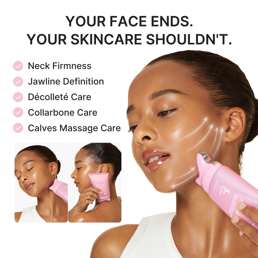 medicube PDRN Collagen Gua Sha Neck Wrinkle Cream - Firming, Contour Care