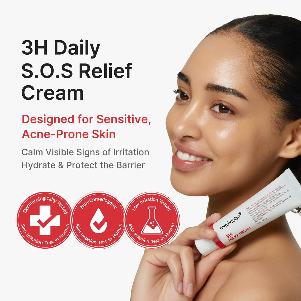 medicube 3H Daily Relief Cream for All Skin Types & After Spot Care