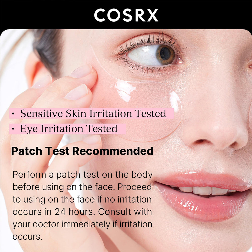 COSRX Peptide Collagen Hydrogel Eye Patch + Snail Mucin 96% Power Essence, Korean Skin Care