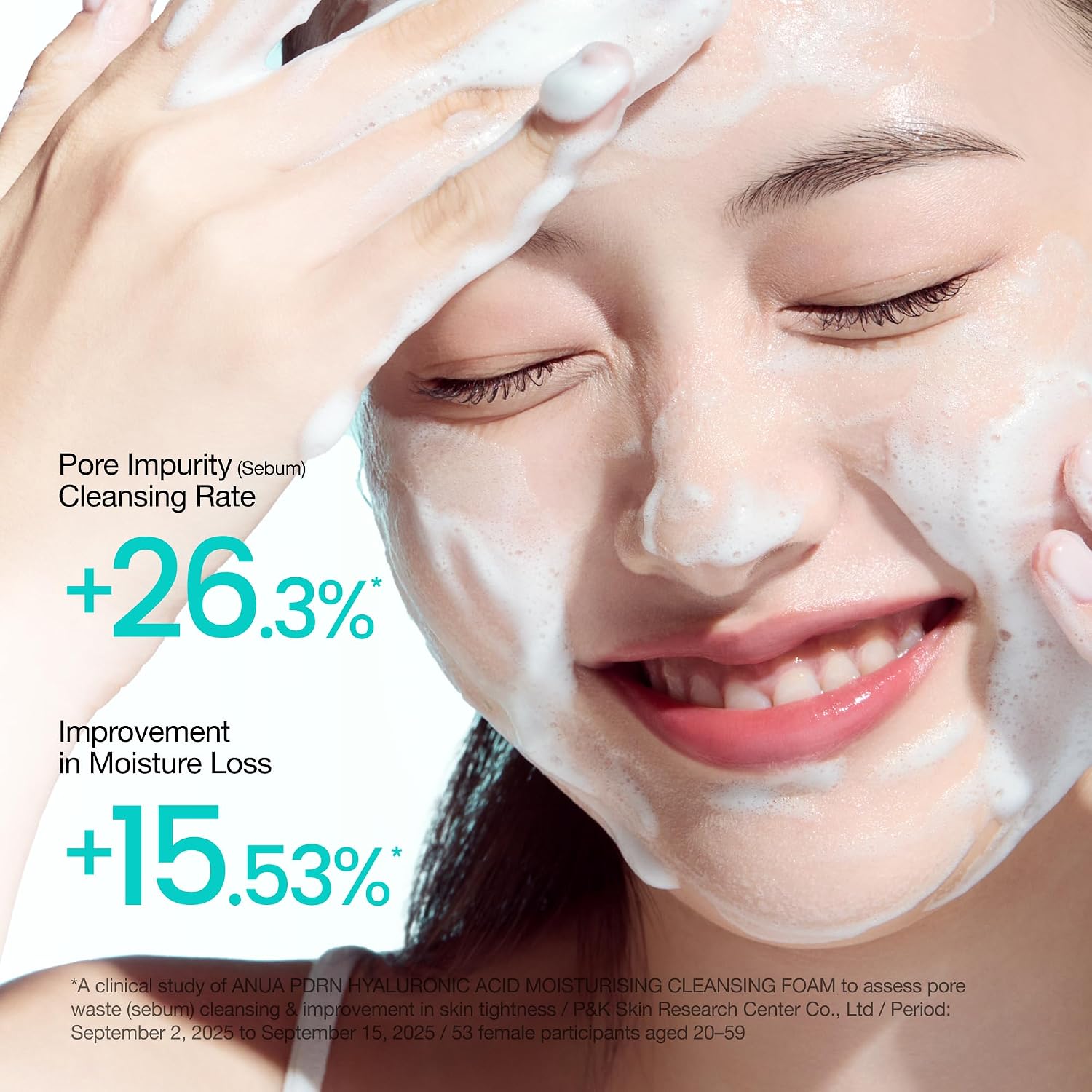 Anua PDRN Hyaluronic Acid Moisturizing Cleansing Foam, 5.07 fl oz | Daily Gentle Face Wash for Dry Skin, Salmon DNA Hydrating & Soft Facial Cleanser, Barrier Repair & Glow Glass Skin